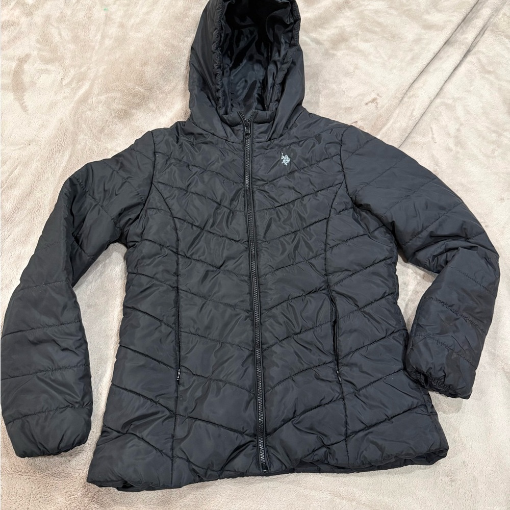 U.S. Polo Assn. Black Quilted Jacket